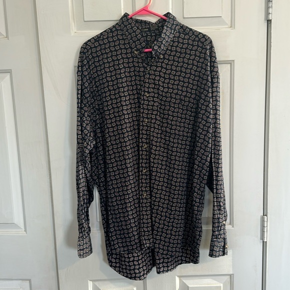 Enro Traditions Paisley Printed Button Down XL - Picture 1 of 4